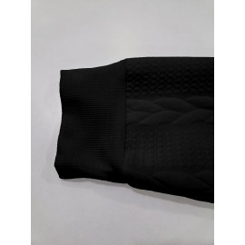 Men's Jacquard Round Neck Sweatshirt, Loose Trendy Pullover, Men's Clothing For Autumn Winter