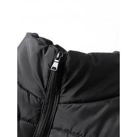 Men's Winter Vest, Lightweight Padding Puffer Vest, Sleeveless Coat Warm Zip Up Quilted Gilet Jacket
