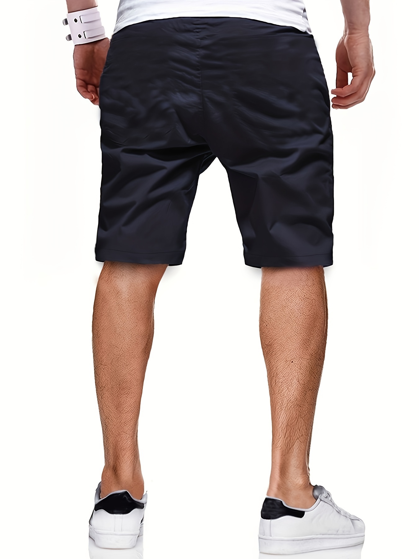 mens casual cargo shorts drawstring beach golf shorts for summer outdoor activities details 6