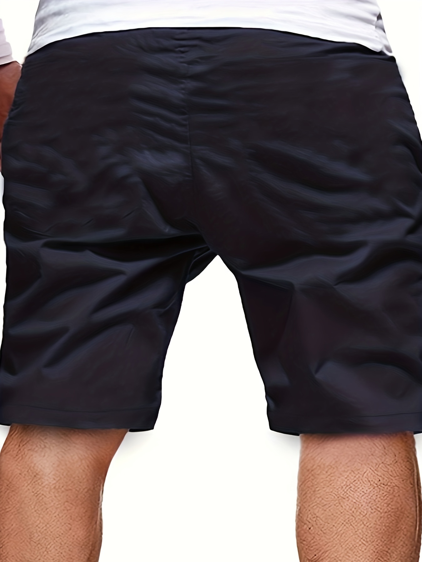 mens casual cargo shorts drawstring beach golf shorts for summer outdoor activities details 8