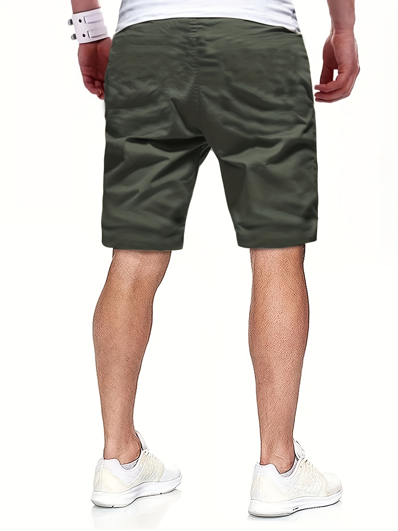 mens casual cargo shorts drawstring beach golf shorts for summer outdoor activities details 16