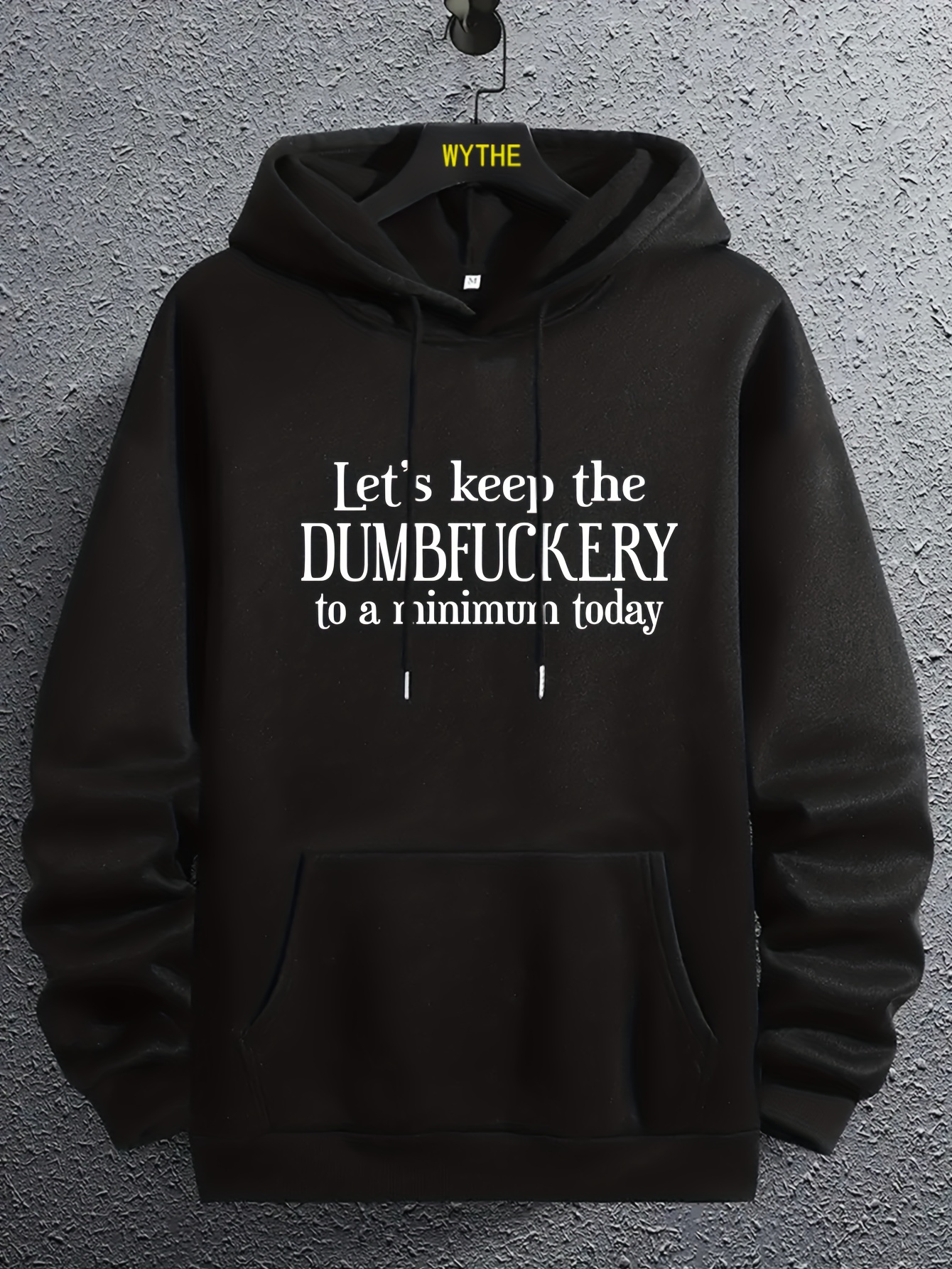 dumfuckery print hoodies for men graphic hoodie with kangaroo pocket comfy loose trendy hooded pullover mens clothing for autumn winter details 38