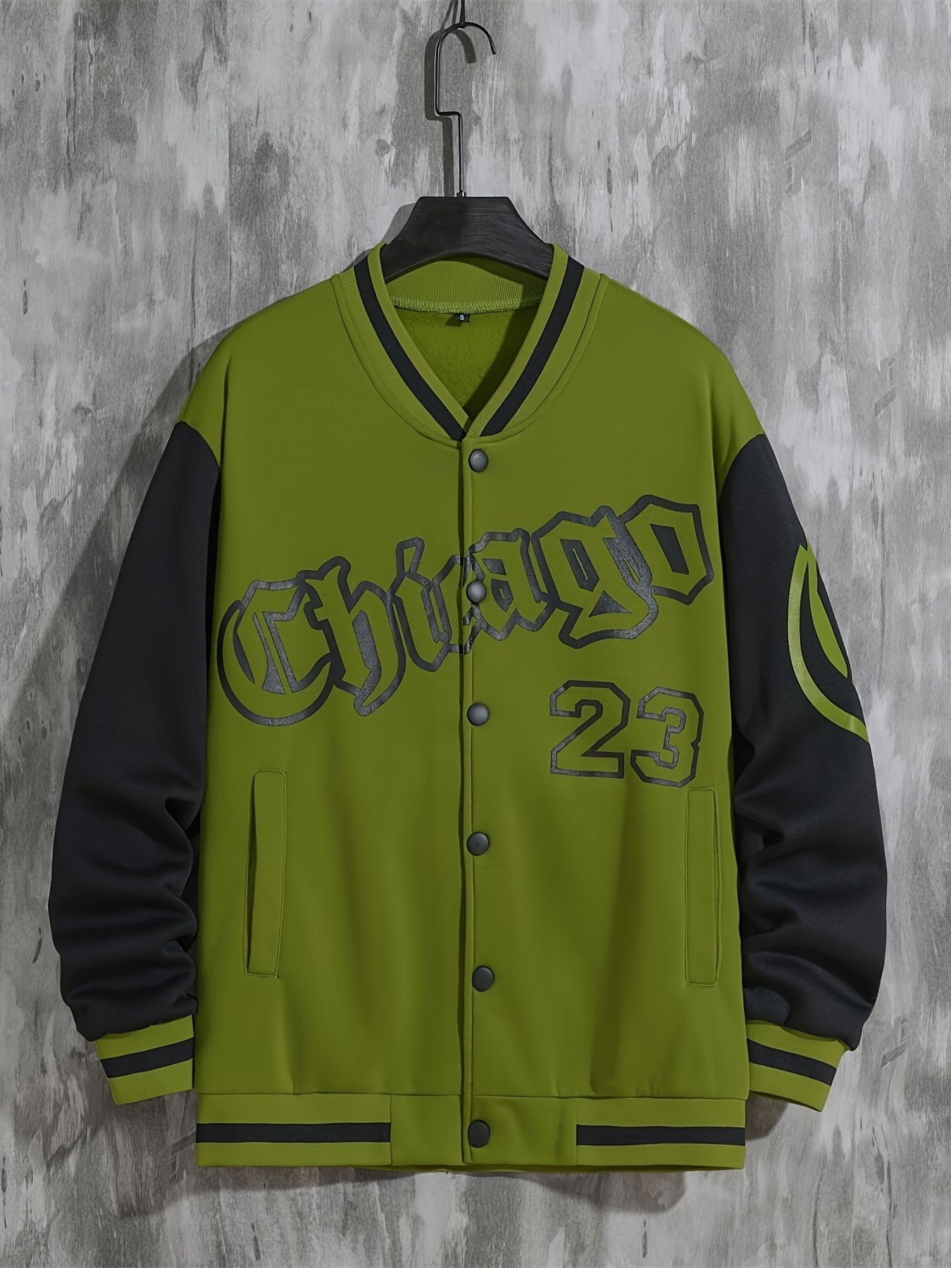 fashion trend loose casual baseball uniform jacket, spring and autumn street mens fashion trend loose casual baseball uniform jacket suitable for outdoor and dating details 35